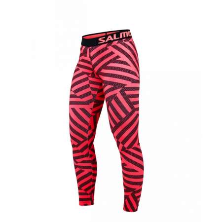  Flow Tights Wmn Coral/All Over Print 