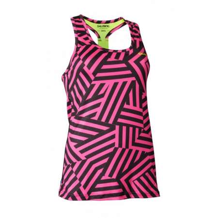  T-back Tanktop Wmn Pink/Yellow 