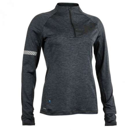  Phase Halfzip Women Dark Grey Melange 