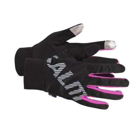  Running Gloves Black/Pink Glo 