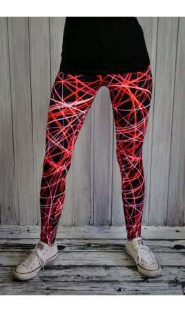 Crossover legíny Pink Neon
